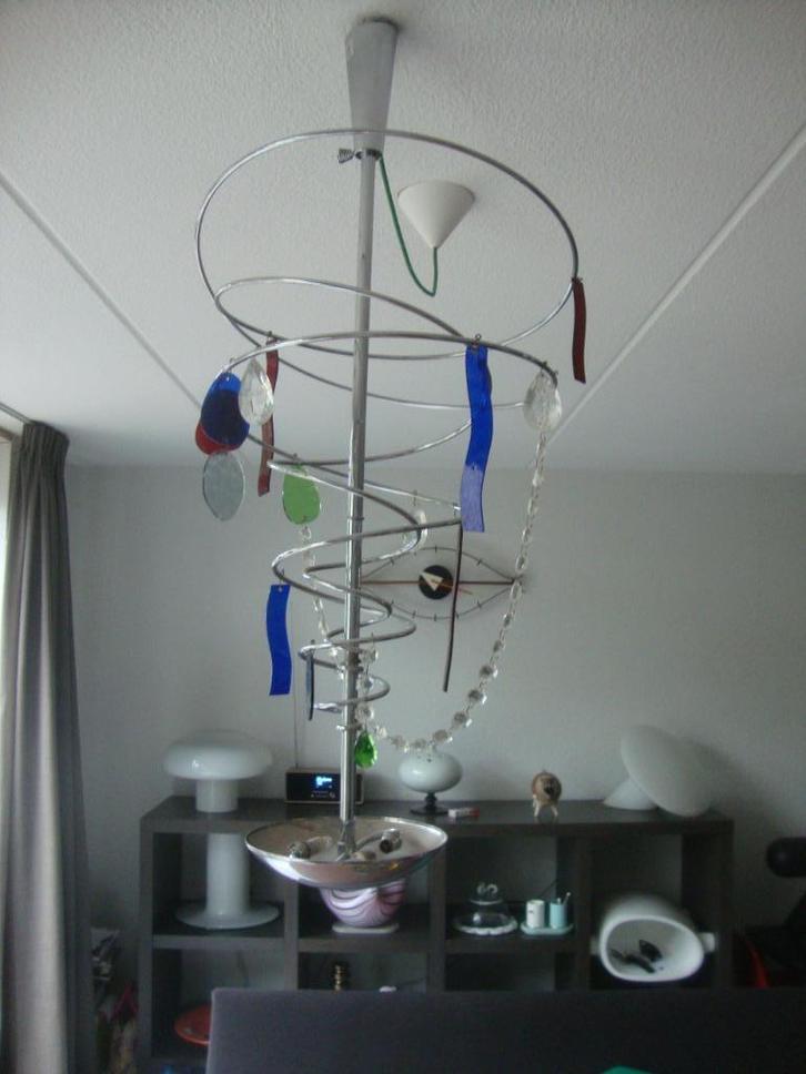 artemide design lamp ontwerp Tony Cordero, Huis en Inrichting, Lampen | Hanglampen, Zo goed als nieuw, 75 cm of meer, Glas, Overige materialen