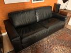 Zwarte rechte bank (210 x 95 cm), Huis en Inrichting, Banken | Bankstellen, Ophalen, Driepersoons, 75 tot 100 cm, Zo goed als nieuw