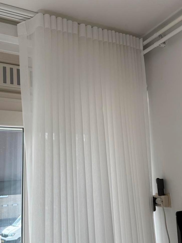 Wave gordijnen, Huis en Inrichting, Stoffering | Gordijnen en Lamellen, Nieuw, 200 cm of meer, 200 cm of meer, Wit, Ophalen