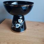 Zwart glazen vaas .Bohemian., Minder dan 50 cm, Glas, Ophalen of Verzenden, Zo goed als nieuw