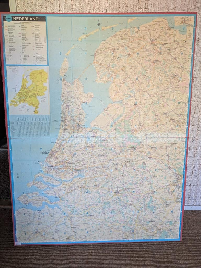 Nederlandse oude landkaart, Ophalen