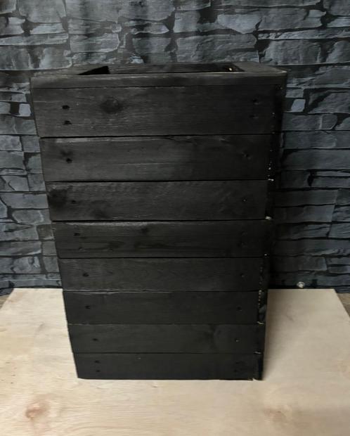 Plantenbakken – New Basic High – 38 x 38 x 60 cm, Tuin en Terras, Bloembakken en Plantenbakken, Nieuw, Hout, Binnen, Balkon, Tuin