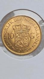 Gouden tientje 1913, Postzegels en Munten, Munten | Nederland, Ophalen of Verzenden, Koningin Wilhelmina, 10 gulden, Goud