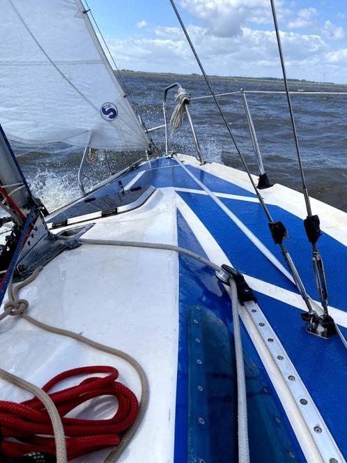Jantar 21, trailerbare en droogvallende zeilboot, Watersport en Boten, Kajuitzeilboten en Zeiljachten, Gebruikt, Polyester, 6 tot 9 meter