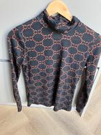 Zwarte coltrui met patroon - Maat S, Ophalen of Verzenden, Lange mouw, Maat 36 (S), Grijs