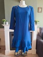 Caroline Biss kobalt blauw ruches jurk 40 gratis verz in NL, Maat 38/40 (M), Knielengte, Gedragen, Caroline Biss