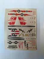 F-14 tomcat decals 1/72, Ophalen of Verzenden, 1:72 tot 1:144, Vliegtuig, Overige merken