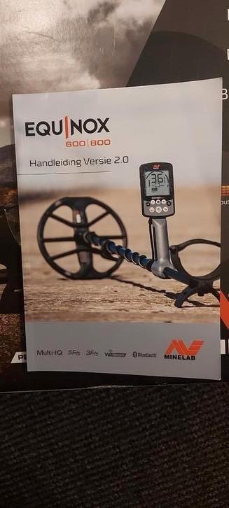 Metaaldetector Minelab Equinox 600 weinig gebruikt, Hobby en Vrije tijd, Metaaldetectors, Zo goed als nieuw, Meer dan 30 cm, Minelab