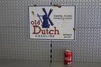 wandbord van metaal Old Dutch Gasoline, Huis en Inrichting, Ophalen, Nieuw
