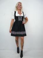 *Abfab Vintage Katoenen Dirndl Jurk 38*, Maat 38/40 (M), Riehl modell, Zwart, Ophalen of Verzenden