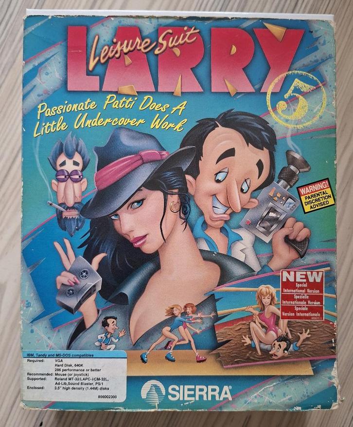 Leisure Suit Larry 5 Big Box, Spelcomputers en Games, Games | Pc, Gebruikt, Avontuur en Actie, 1 speler, Vanaf 16 jaar, Ophalen of Verzenden