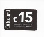 Nelson giftcard ad € 15,00 geldig t/m 30 november 2025, Tickets en Kaartjes, Eén persoon, Cadeaubon, Warenhuis- of Winkelbon