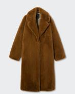 Mango oversize faux fur coat -s, Ophalen of Verzenden, Zo goed als nieuw, Maat 34 (XS) of kleiner, Groen