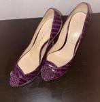Casadei purple croc embossed pumps, Pumps, Overige kleuren, Ophalen of Verzenden, Gedragen