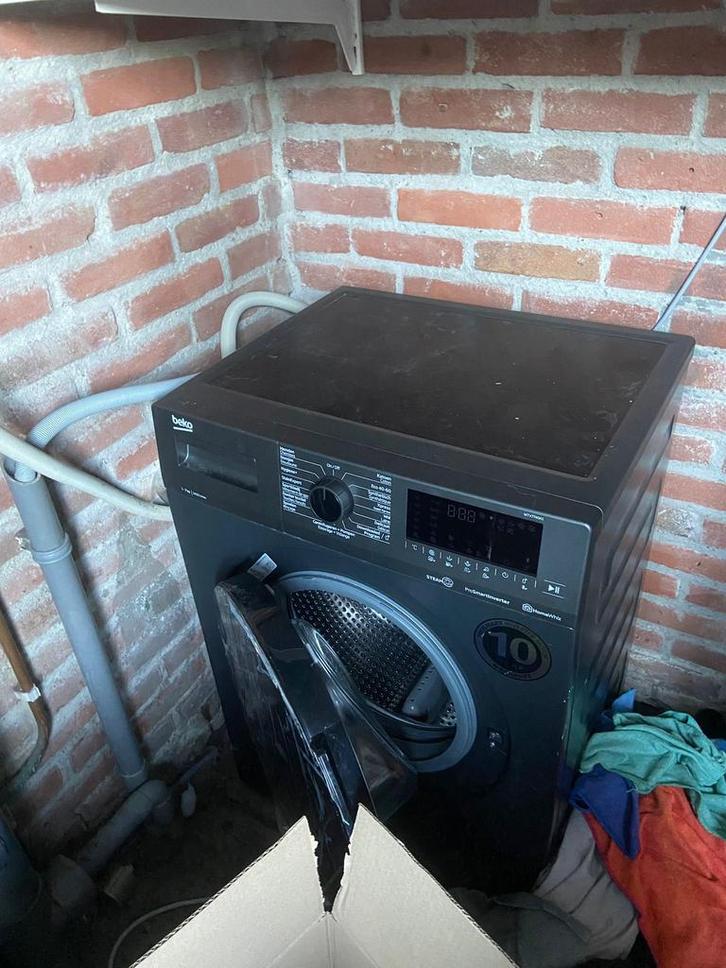 BEKO Wasmachine voorlader D (WTV7740A1) antraciet, zwart, Witgoed en Apparatuur, Wasmachines, Zo goed als nieuw, 6 tot 8 kg, Minder dan 85 cm