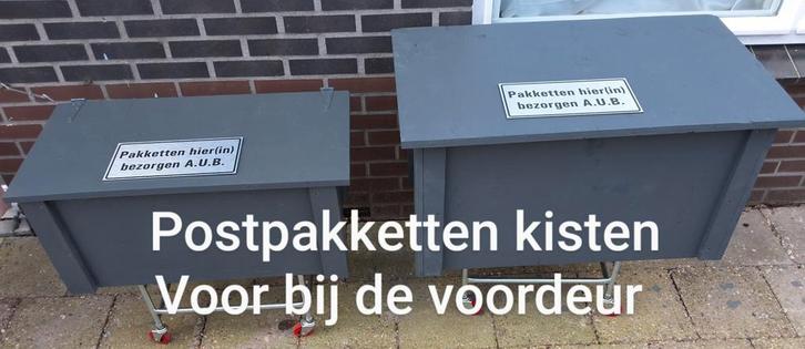 Nieuwe Pakketkist/Postkist tuinkisten voordeurkist kist, Tuin en Terras, Bergingen en Tuinkasten, Nieuw, Overige typen, Hout, Ophalen
