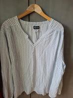 Wit blauwe  blouse  mt 52, Ophalen of Verzenden, Wit, Zo goed als nieuw, Maat 46/48 (XL) of groter