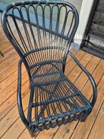 Te koop zwarte rotan stoel, Tuin en Terras, Tuinstoelen, Ophalen, Zo goed als nieuw, Rotan