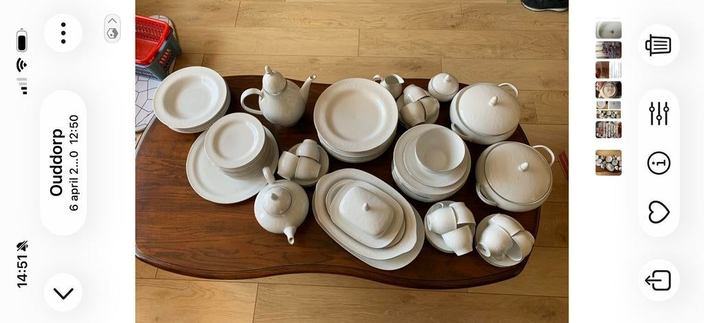 Compleet Scherzel Bavaria Desiree service, Antiek en Kunst, Antiek | Servies compleet, Ophalen of Verzenden