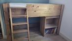 Steigerhouten kinderbed half/hoogslaper, Ophalen, 85 tot 100 cm, Gebruikt, Hoogslaper of Stapelbed