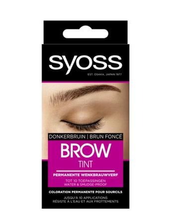 Syoss Brow Tint Donkerbruin Permanente Wenkbrauwverf beschikbaar voor biedingen