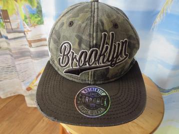 grijs groen distressed camouflage snapback pet brooklyn beschikbaar voor biedingen