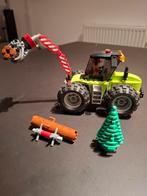 Lego City, bostractor met hefarm en boomstammen, Ophalen of Verzenden