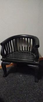 Zwarte teakhouten peuterstoel, Kinderen en Baby's, Kinderkamer | Tafels en Stoelen, Ophalen of Verzenden, Gebruikt, Stoel(en)