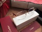 Cartier zonnebril hout kristal glas, Zonnebril, Bruin, Nieuw, Ophalen