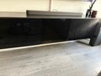 Zwart hoogglans tv-meubel 180 cm (IKEA Bestå), Ophalen, 150 tot 200 cm, Zo goed als nieuw, Minder dan 100 cm