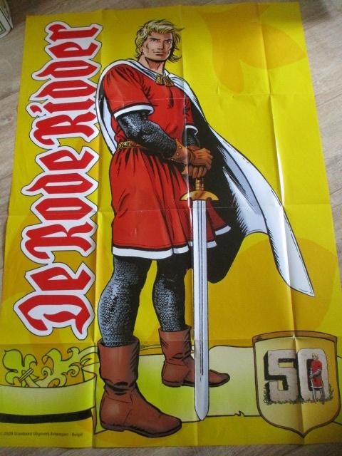 adv11079 rode ridder poster, Ophalen, Overige figuren, Gebruikt, Plaatje, Poster of Sticker