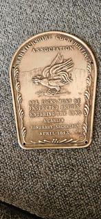 Plaquette hanengevechten uit 1843, Ophalen of Verzenden, Gebruikt