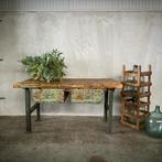 Oude werkbank, werktafel, vintage toonbank, keuken, Antiek en Kunst, Ophalen