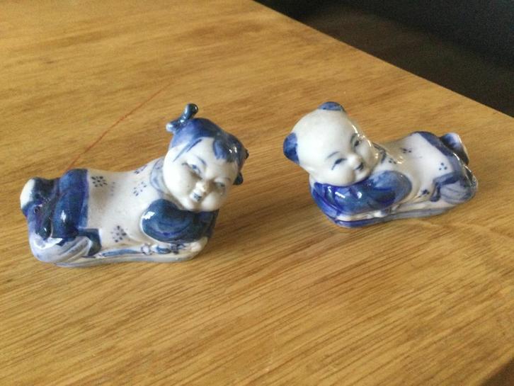 Messenleggers Delfts blauw? Chinees?, Antiek en Kunst, Antiek | Keramiek en Aardewerk, Ophalen of Verzenden