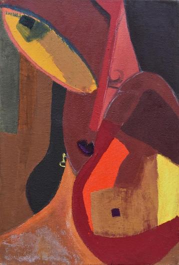 André Castinel schilderij in Picasso stijl beschikbaar voor biedingen