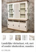 Landelijke buffet kast met schutter deuren, Huis en Inrichting, Ophalen of Verzenden, 150 tot 200 cm, 25 tot 50 cm, Met deur(en)