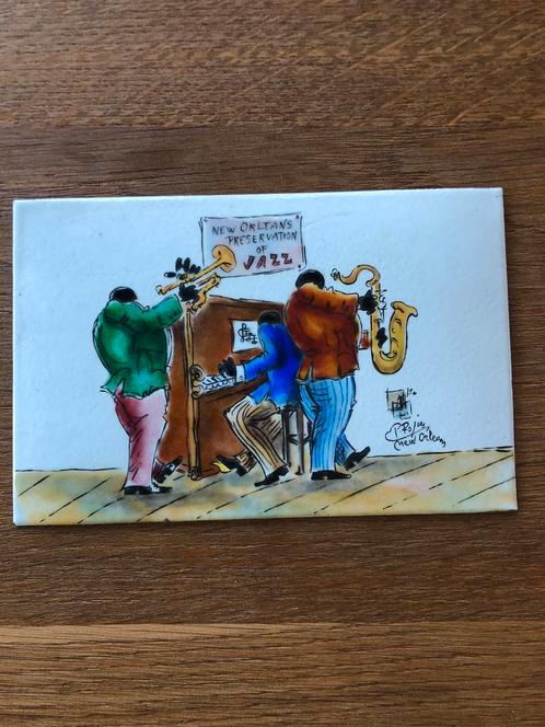 Pili Rojas emaille bordje bord reclamebord jazz new orleans, Verzamelen, Muziek, Artiesten en Beroemdheden, Zo goed als nieuw
