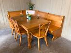 XL Duitse eethoek Oostenrijkse eetset tiroler zithoek Alpen, Huis en Inrichting, Gebruikt, Ophalen of Verzenden, Nvt, Uittrektafel uitschuiftafel Duitsland Oostenrijk Apreski skihut
