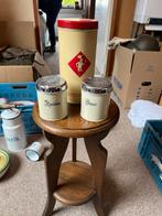 Vintage Emaille Voorraadbus en Kruidenstrooiers, Ophalen of Verzenden, Gebruikt