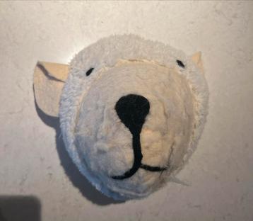 Knuffel IJsbeerhoofd voor aan de Muur beschikbaar voor biedingen