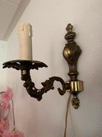 Antieke wandlamp, Huis en Inrichting, Lampen | Wandlampen, Ophalen of Verzenden, Gebruikt, Metaal