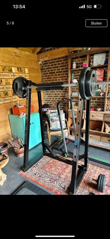 Squat Rek met Gewichten beschikbaar voor biedingen