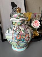 Grote  ChineseFamilie Rose pot met deksel., Antiek en Kunst, Antiek | Porselein, Ophalen