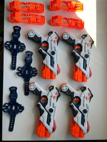 4x Nerf Laser Ops Pro + 3 Telefoonhouders beschikbaar voor biedingen