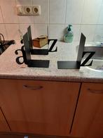 Metalen boekensteunen., Ophalen of Verzenden, Zo goed als nieuw