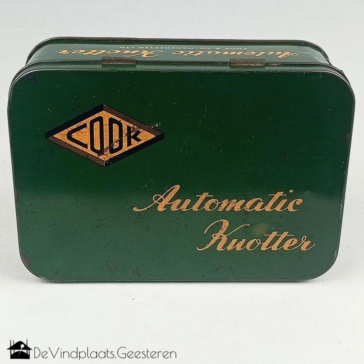 Antiek blik Cook Automatic Knotter, Verzamelen, Blikken, Zo goed als nieuw, Overige, Overige merken, Ophalen of Verzenden