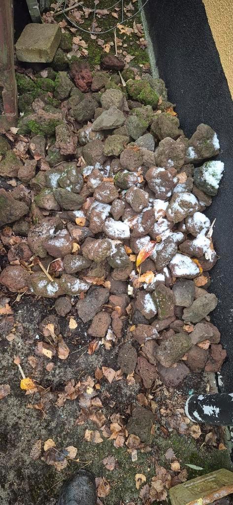 Gebruikte Lava Stenen, Tuin en Terras, Grind, Keien en Split, Gebruikt, Kei, Bruin, Lava, Ophalen