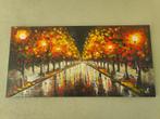 Schilderij park avondwandeling - Artello, Antiek en Kunst, Kunst | Schilderijen | Klassiek, Ophalen