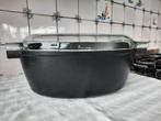 Ovalen pan met Pyrex deksel, Ophalen of Verzenden, Gebruikt, Overige materialen, Overige typen