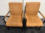 2 luxe fauteuil/stoelen top kwaliteit weinig gebruiksporen, Ophalen, Zo goed als nieuw, 75 tot 100 cm